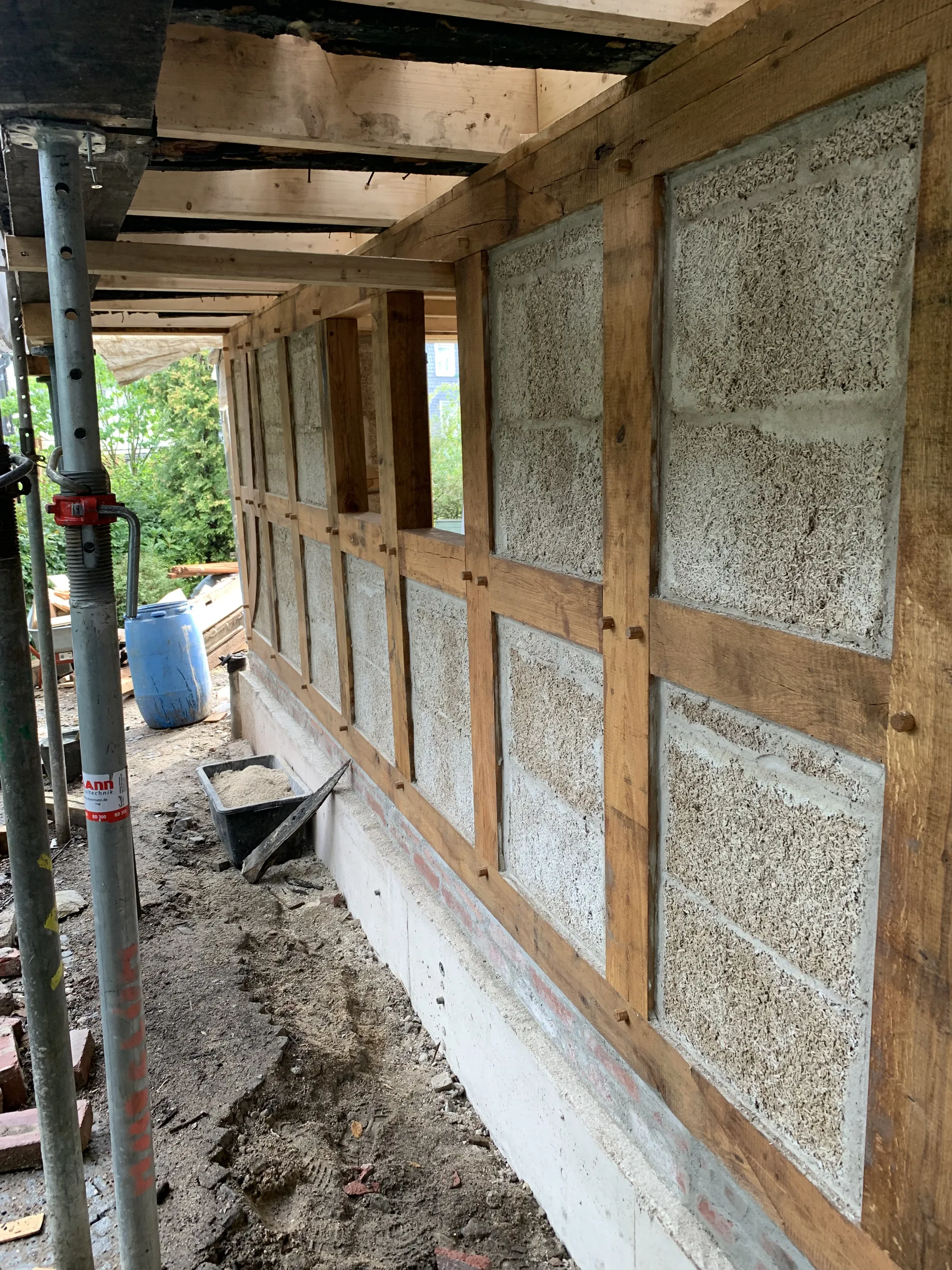 Fachwerksanierung vorher in Remscheid Lennep durch Stuckateurmeister Alexander Leubner